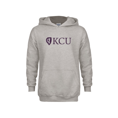  Youth Grey Fleece Hood - KCU