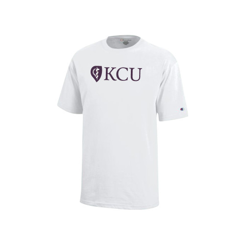  Champion Youth White Short Sleeve Tee - KCU