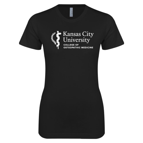  Next Level Womens Black Boyfriend Tee - KCU College of Osteopathic Medicine Vertical