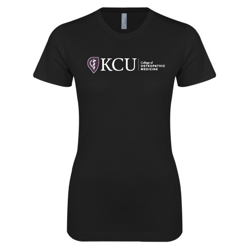  Next Level Womens Black Boyfriend Tee - KCU College of Osteopathic Medicine Horizontal