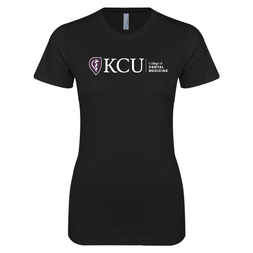  Next Level Womens Black Boyfriend Tee - KCU College of Dental Medicine Horizontal