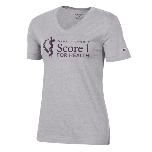  Champion Womens Oxford VNeck Tee - KCU