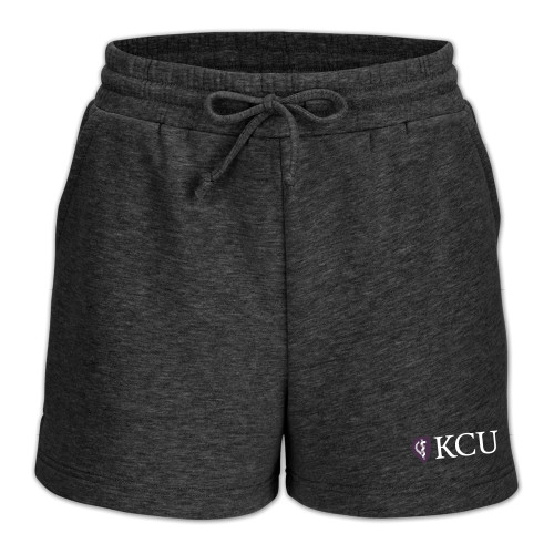  Boxercraft Womens Charcoal Heather Fleece Short - KCU