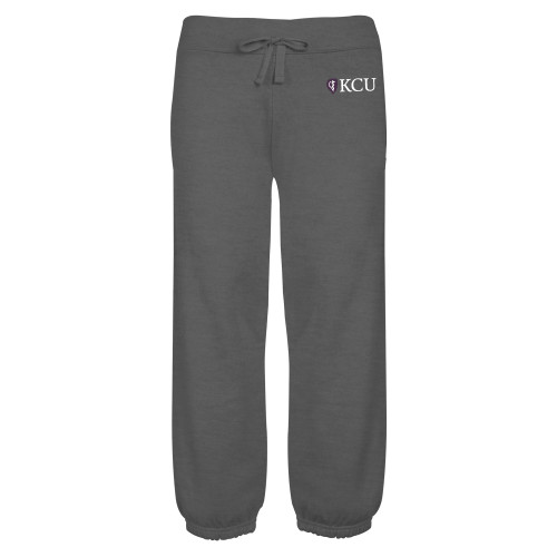  ENZA Womens Dark Heather Banded Fleece Capri - KCU