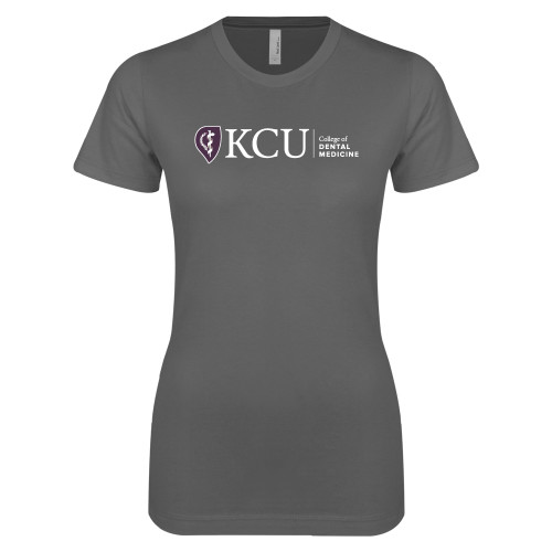  Next Level Womens Charcoal Boyfriend Tee - KCU College of Dental Medicine Horizontal