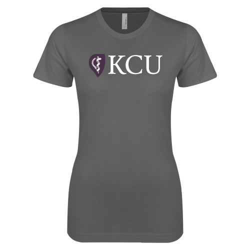  Next Level Womens Charcoal Boyfriend Tee - KCU