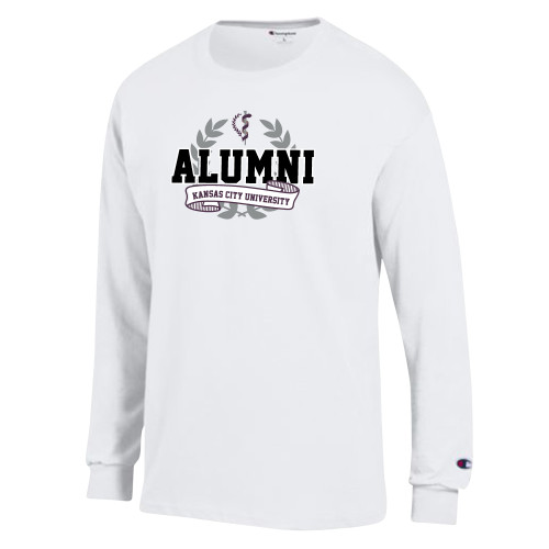 Kansas City Champion White Long Sleeve T Shirt