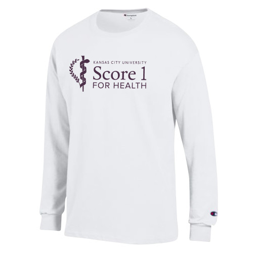 Main Image for  Champion White Long Sleeve T Shirt