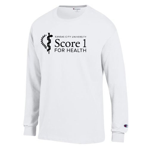 Main Image for  Champion White Long Sleeve T Shirt