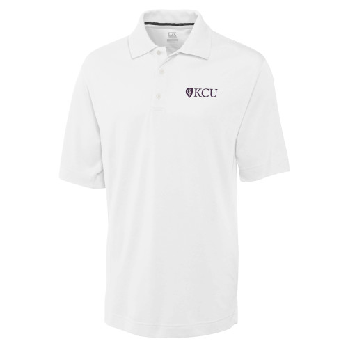  C&B White Advantage TriBlend Pique Polo - Primary KCU