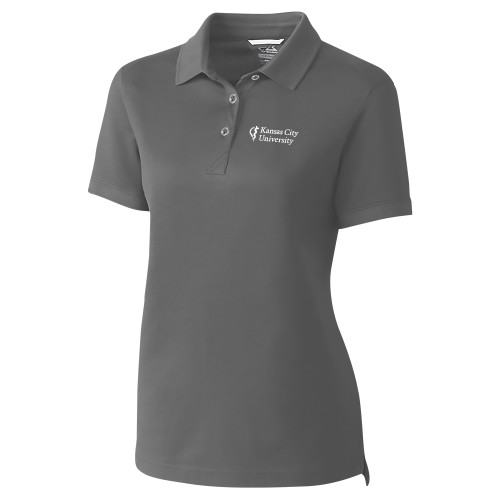  C&B Womens Charcoal Championship Polo - Stacked Kansas City Univ