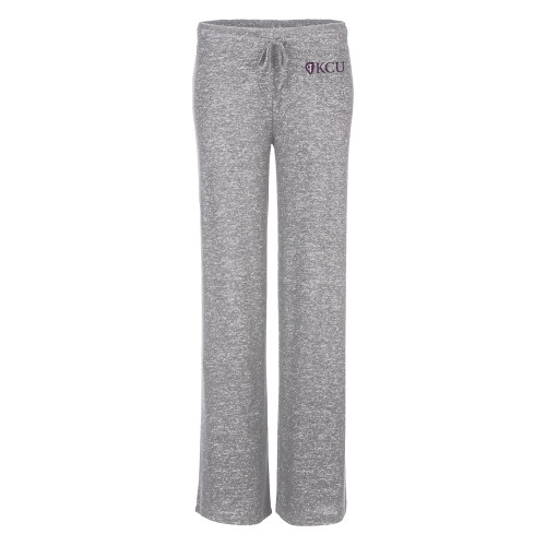  Boxercraft Womens Oxford Grey Heather Cuddle Wide Leg Pant - Primary KCU
