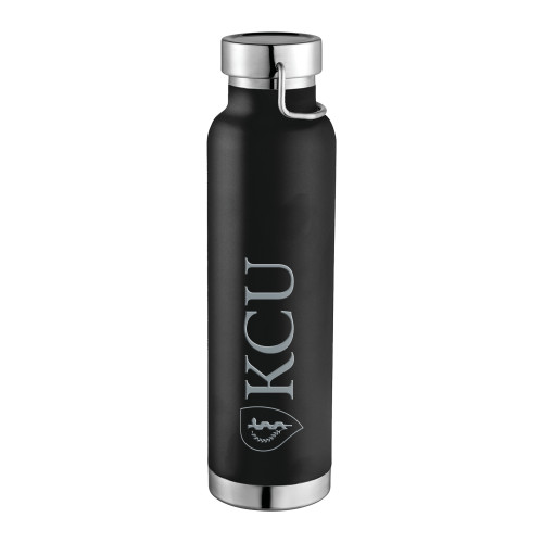  Thor Copper Vacuum Insulated Black Bottle 22oz - KCU Engraved