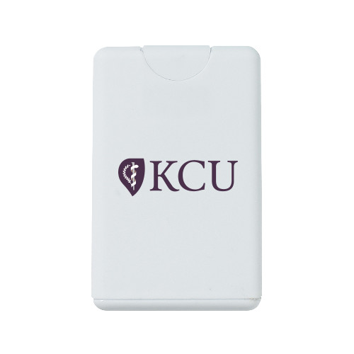  White .66 oz Card Shape Hand Sanitizer - KCU