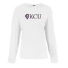 Thumbnail image for  Womens White Long Sleeve Hooded Tee