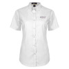 Thumbnail image for  Womens White Twill Button Up Short Sleeve