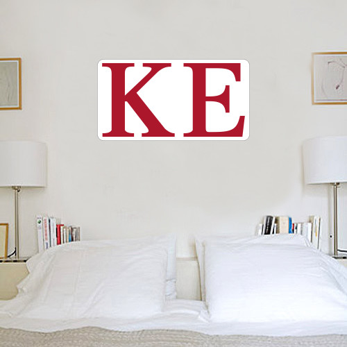  4 ft x 4 ft Fan WallSkinz - One Color Greek Letters