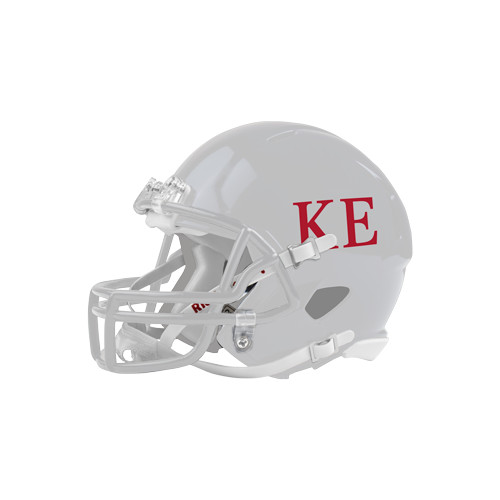  Riddell Replica White Mini Helmet - One Color Greek Letters