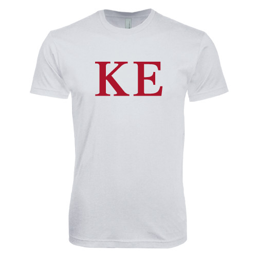  Next Level White SoftStyle T Shirt - One Color Greek Letters