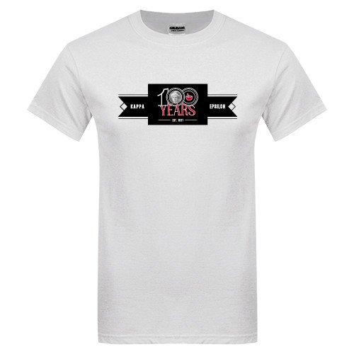 White T Shirt-100 Years Logo