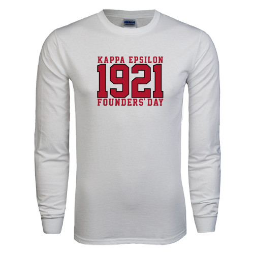White Long Sleeve T Shirt-Founders Day Jersey