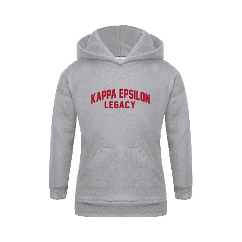 Youth Grey Fleece Hood-Legacy
