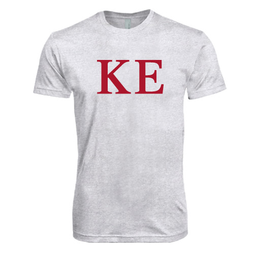  Next Level Heather White Triblend Tee - One Color Greek Letters