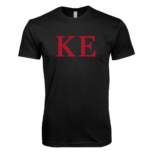  Next Level Black SoftStyle T Shirt - One Color Greek Letters