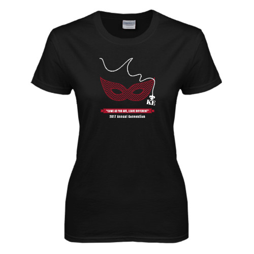 Womens Black Short Sleeve Tee-2017 Annual Convention