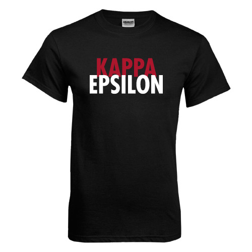 Black T Shirt-Kappa Epsilon Stacked