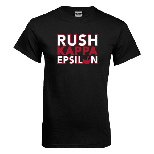  Black T Shirt - Rush Stacked