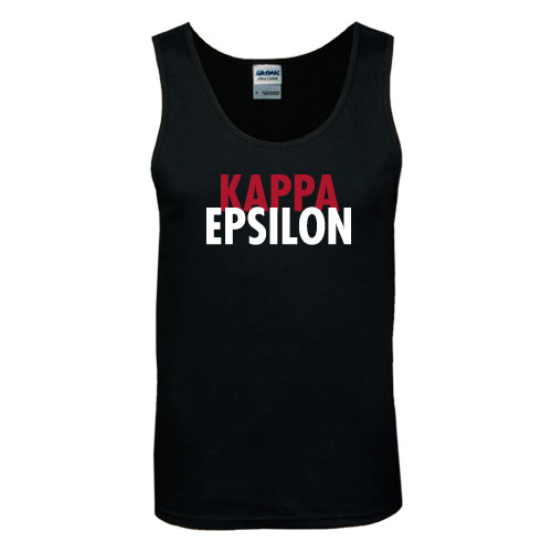 Black Tank Top-Kappa Epsilon Stacked