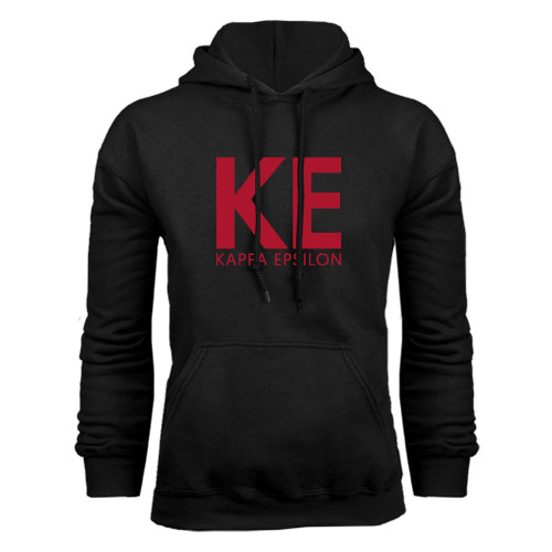Black Fleece Hoodie-KE Kappa Epsilon Stacked