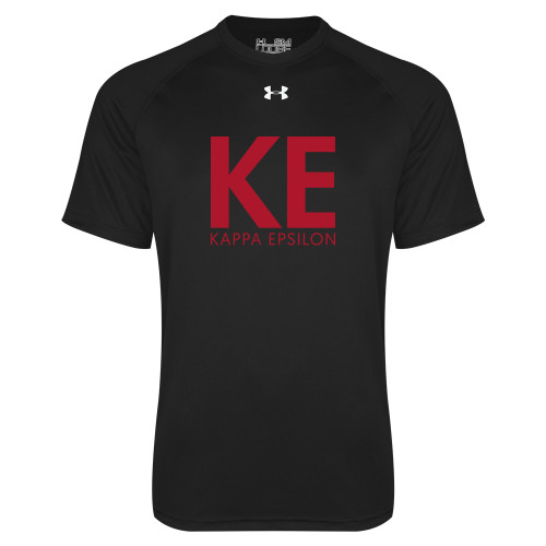 Under Armour Black Tech Tee-KE Kappa Epsilon Stacked
