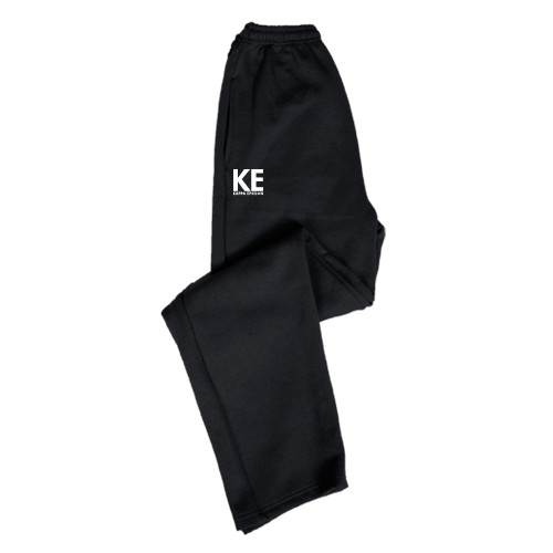 Black Fleece Open Bottom Pant-KE Kappa Epsilon Stacked