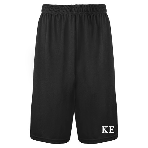 Black Performance Classic 9 Inch Short-One Color Greek Letters