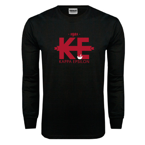 Black Long Sleeve T Shirt-Primary Mark w/out Text