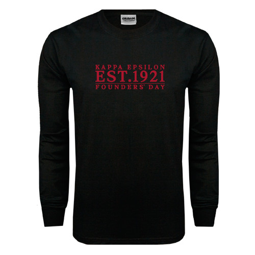 Black Long Sleeve T Shirt-Founders Day Tradtional