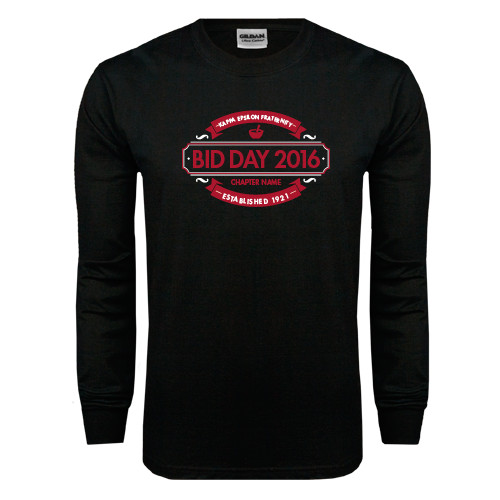 Black Long Sleeve T Shirt-Bid Day Personalized Year