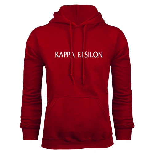 Cardinal Fleece Hoodie-Kappa Epsilon Flat