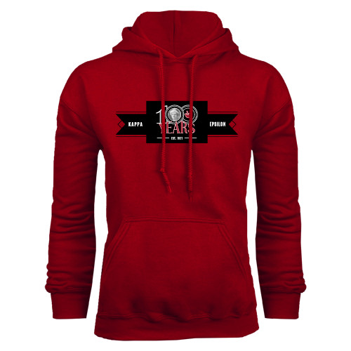 Cardinal Fleece Hoodie-100 Years Logo