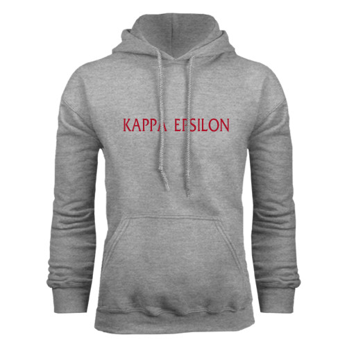 Grey Fleece Hoodie-Kappa Epsilon Flat