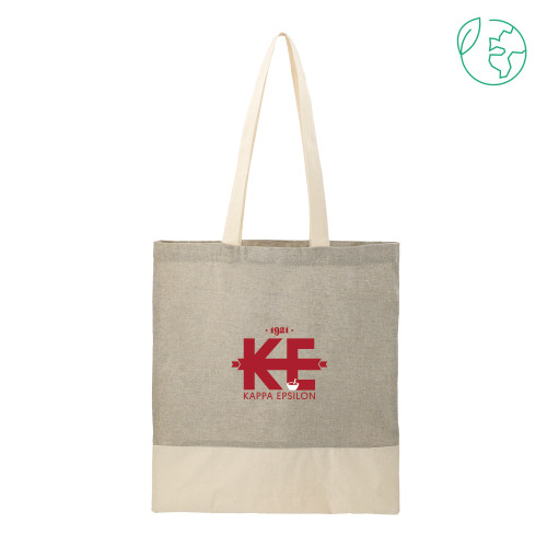  Split Recycled Grey Cotton Twill Convention Tote - Primary Mark w/out Text