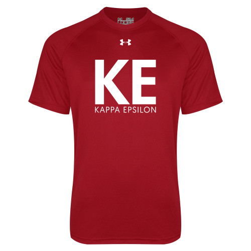 Under Armour Cardinal Tech Tee-KE Kappa Epsilon Stacked