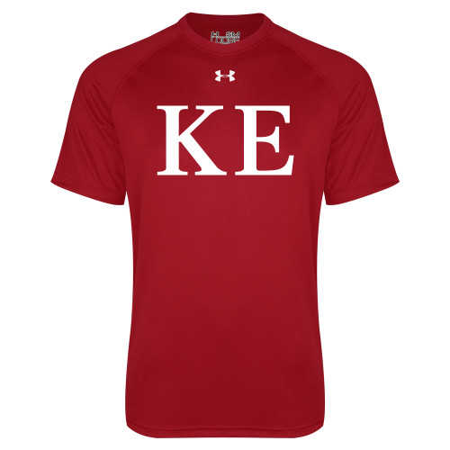 Under Armour Cardinal Tech Tee-One Color Greek Letters