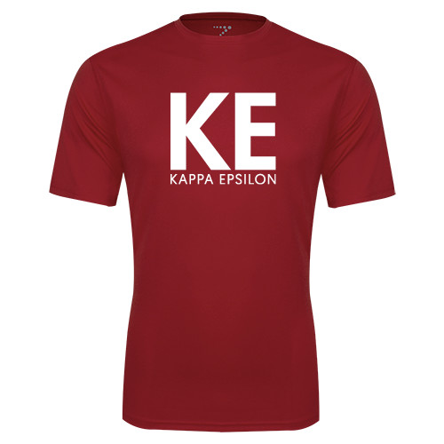 Cardinal Performance Tee-KE Kappa Epsilon Stacked