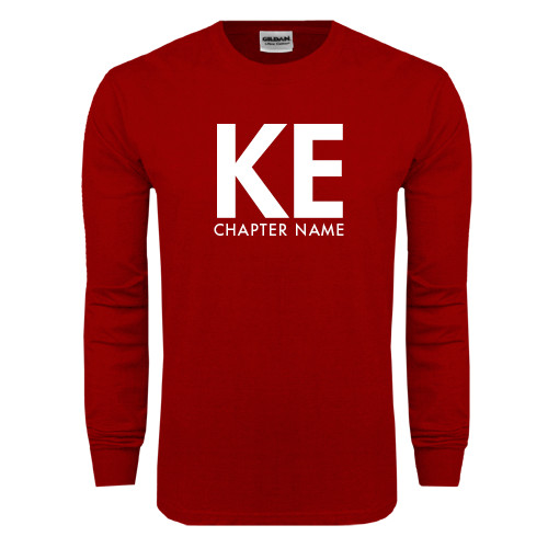 Cardinal Long Sleeve T Shirt - KE Chapter Name Personalized