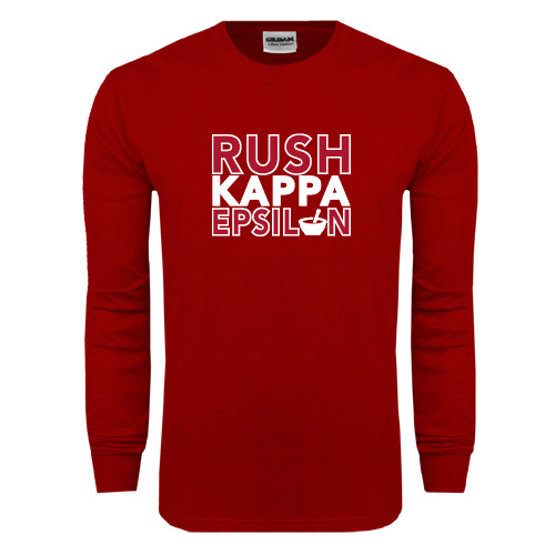  Cardinal Long Sleeve T Shirt - Rush Stacked