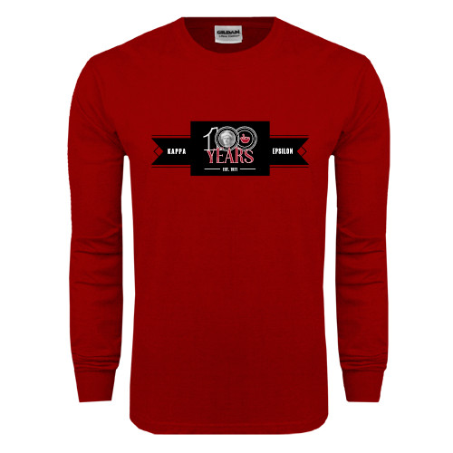 Cardinal Long Sleeve T Shirt-100 Years Logo