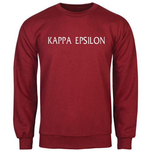 Cardinal Fleece Crew-Kappa Epsilon Flat